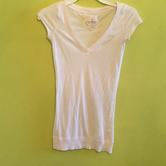 White vneck t shirt