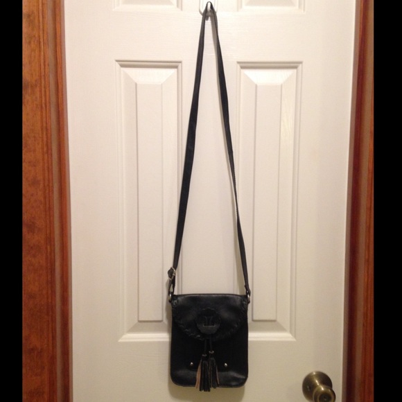 Black cross body purse