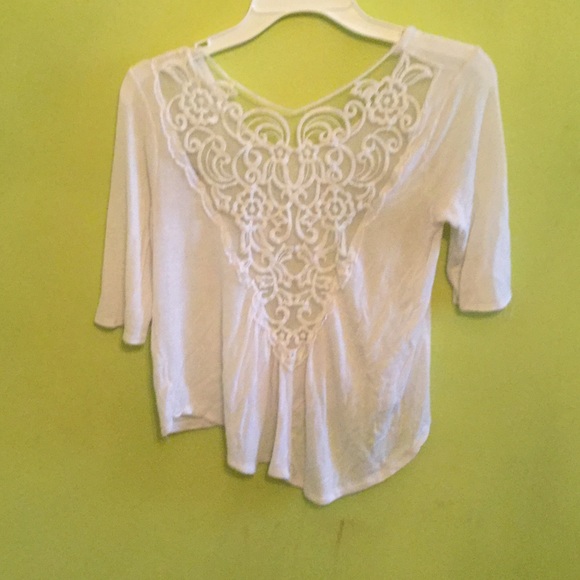 White lace top