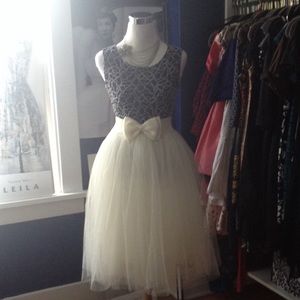 TODAY ONLY SALE! Five Layer Tulle Skirt - Cream