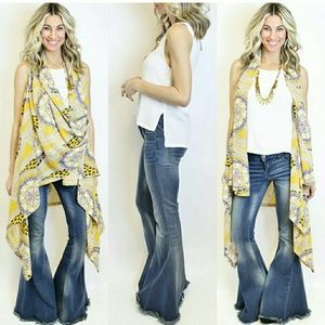 Boho long vest