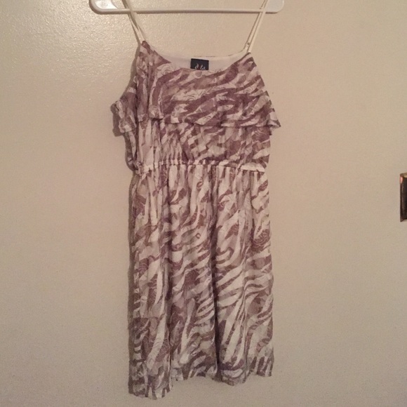Zebra/Floral Lace Dress