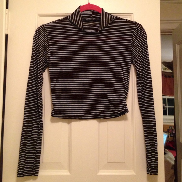 Black and White Stripped Brandy Melville Top