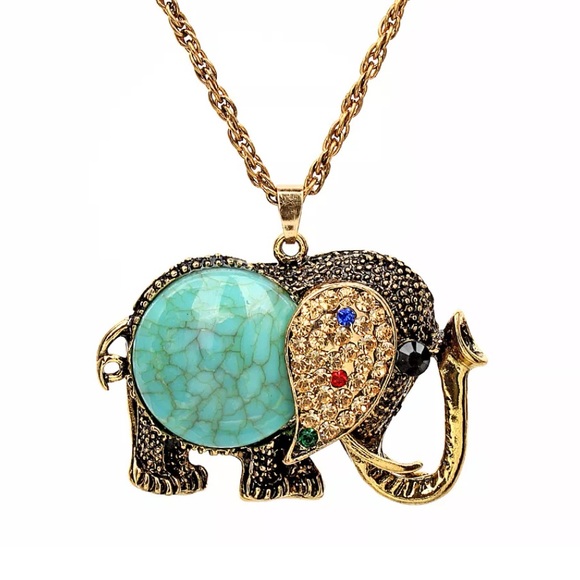 Jewelry - 🐘Elephant long sweater necklace
