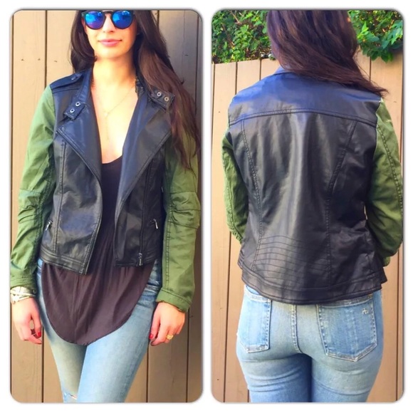 Faux leather Moto jacket🎁