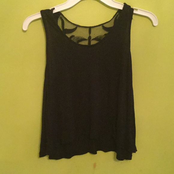 Black lace tank top