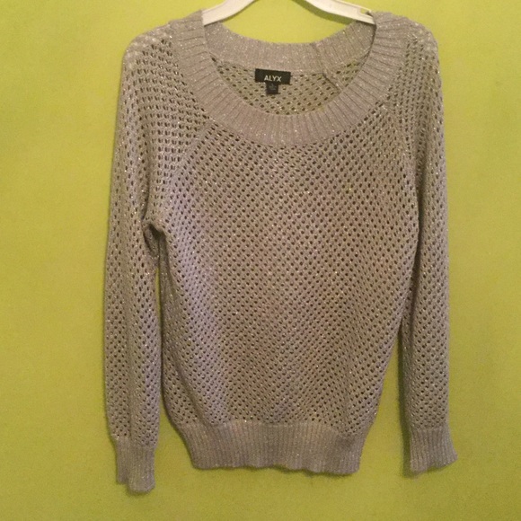 Grey silver sweater