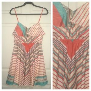 Fun and colorful chevron dress