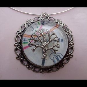 Handmade Map Pendant on Memory Wire