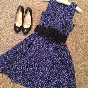 **Sold** Royal Blue Babydoll Dress