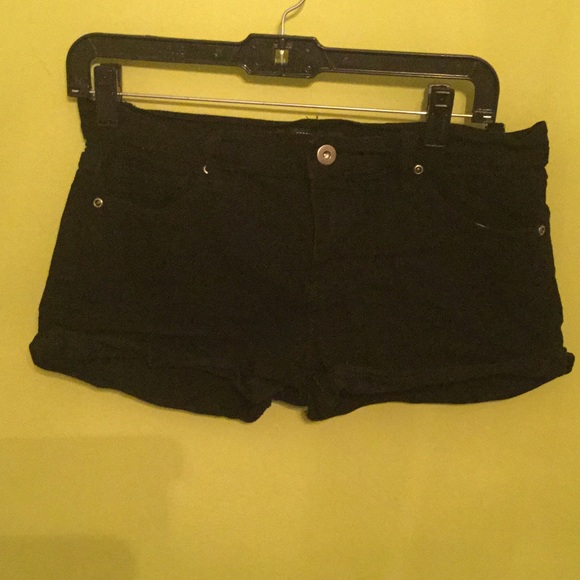 Black Jean shorts