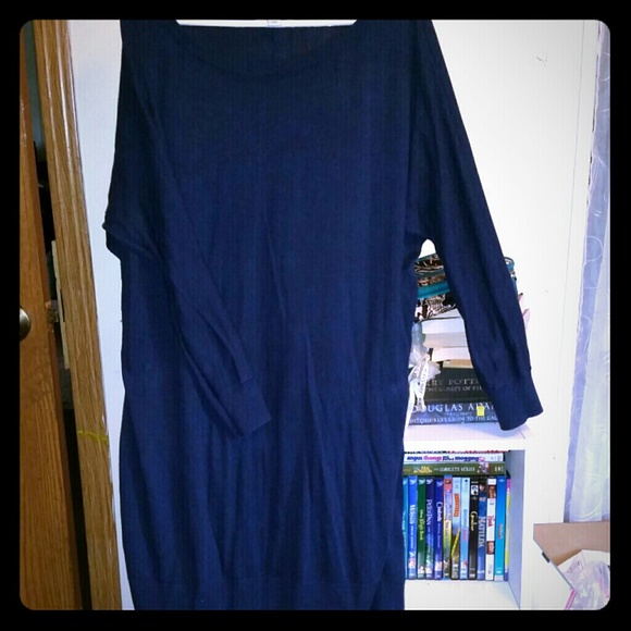 Old Navy dark blue sweater dress