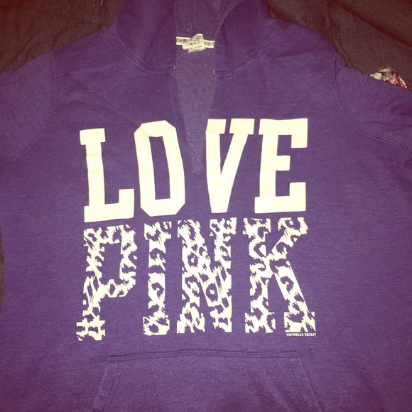 Pink! Blue hoodie