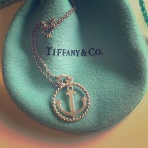 Authentic Tiffany & Co Twist Anchor Pendant
