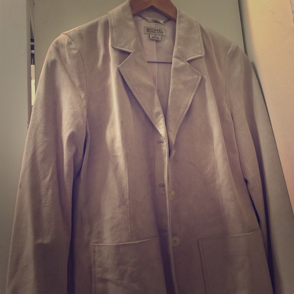 W/tags Michael Kors suede pastel pink jacket