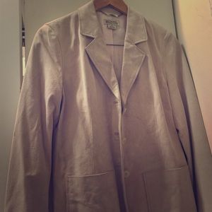 W/tags Michael Kors suede pastel pink jacket
