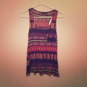 Colorful tribal print tank