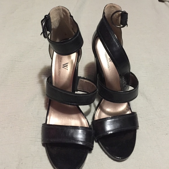 Sexy Black Strappy Heels size 9m