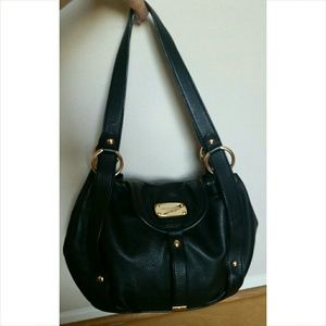 Michael Kors Black Leather Shoulder Bag