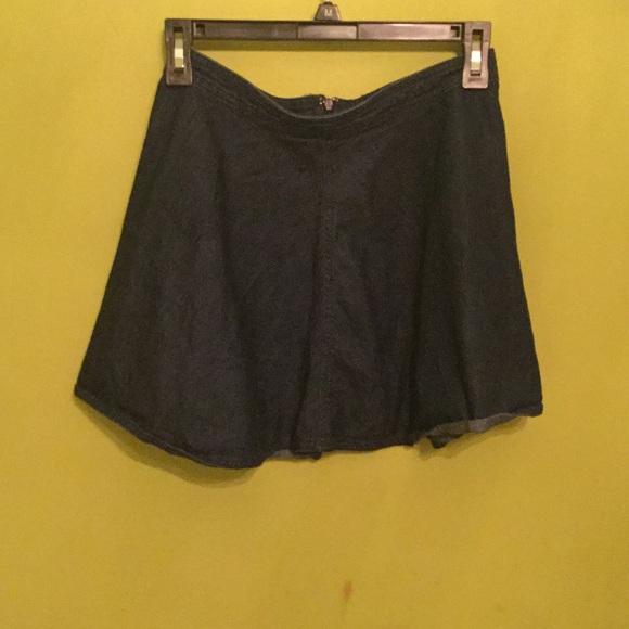 Denim style circle skirt