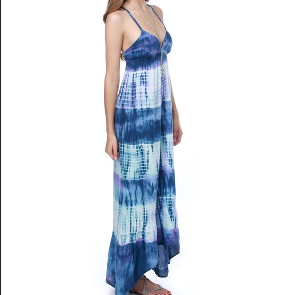 Billabong high low tie-dye maxi dress