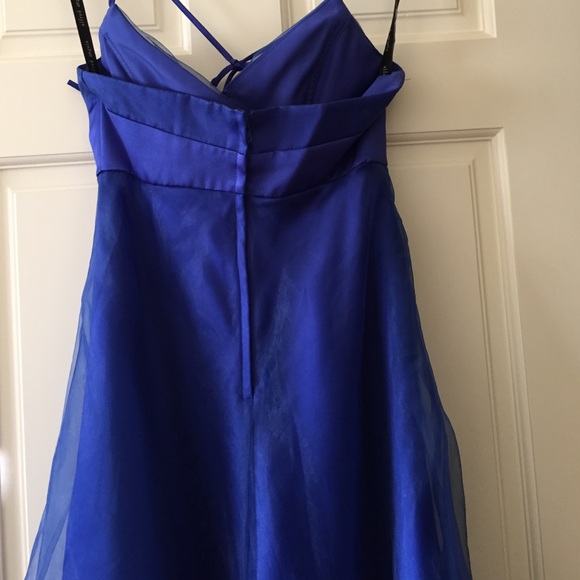 Blue dress, halter top tie - Picture 3 of 3