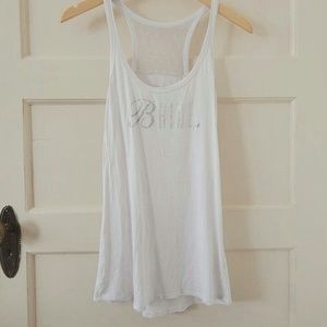 Victorias Secret Cute White Bride Tank Top