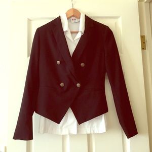 Black double breasted blazer