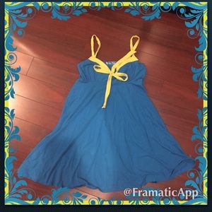 VS bra top cute summer dress light blue/lime green