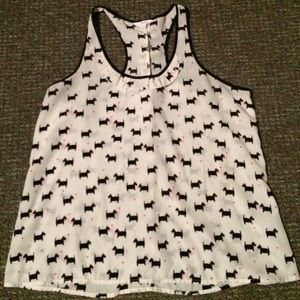 Adorable dog print tank
