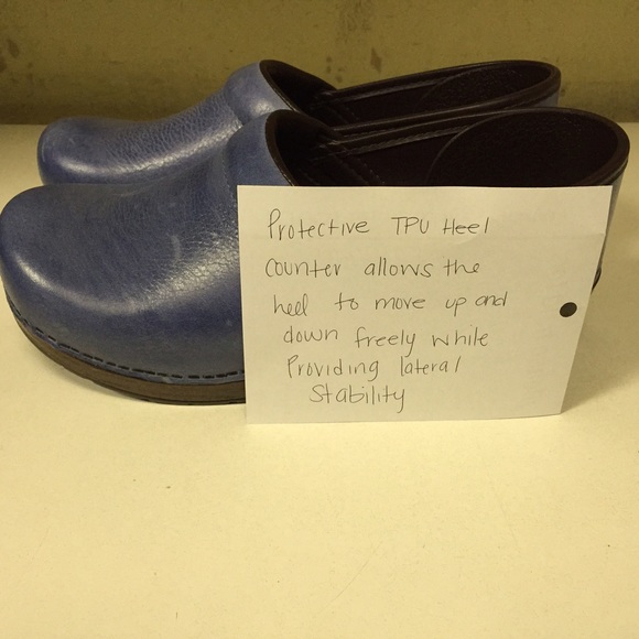 NWOT. Dansko distressed light blue