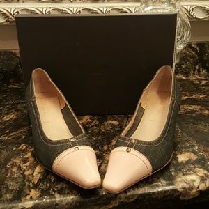 Authentic Miu Miu by Prada Denim kitten heel shoes