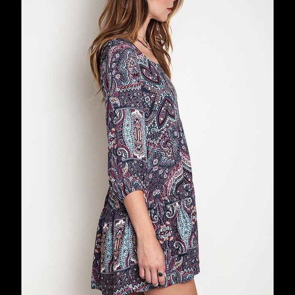 🆕Bohemia Paisley Tunic Dress - Picture 2 of 4