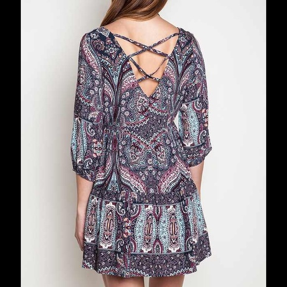 🆕Bohemia Paisley Tunic Dress - Picture 4 of 4