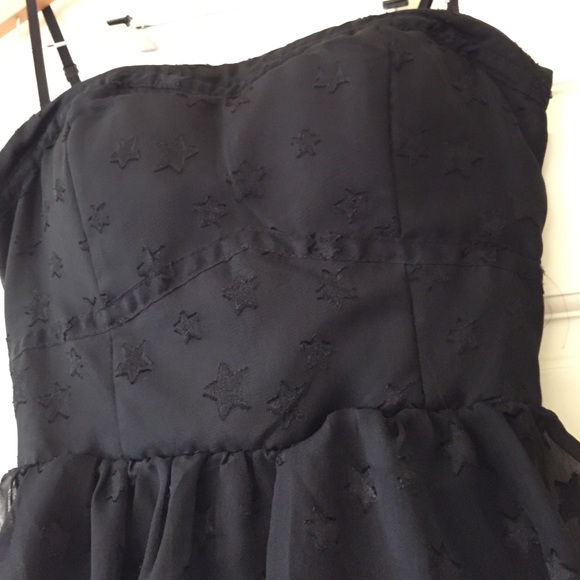 Black dress with stars - Picture 2 of 2