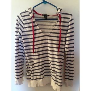 Navy blue striped hoodie 💙