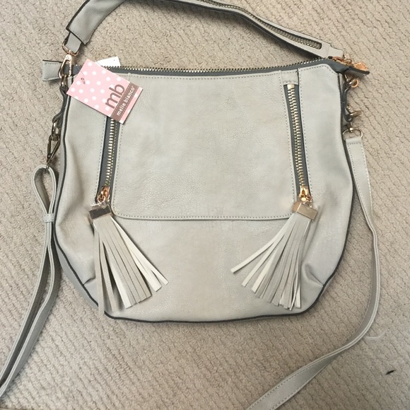 Melie Bianco Handbags - Melie Bianco Bone Color Cross Body Shoulder bag