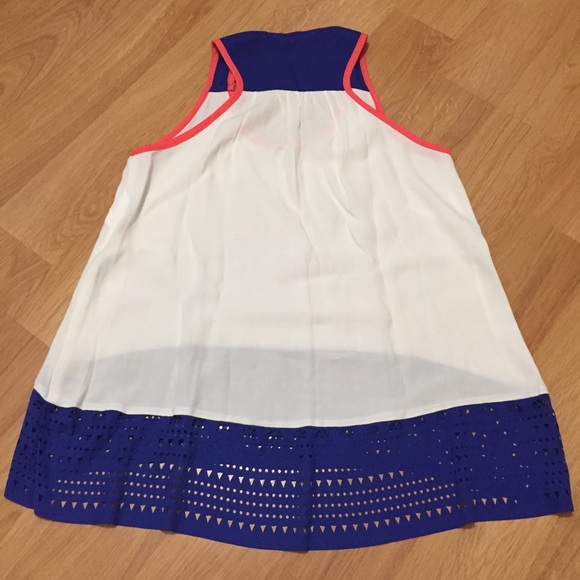 🎁Gifted🎁Sugarlips White Colorblock Racerback Top - Picture 4 of 4