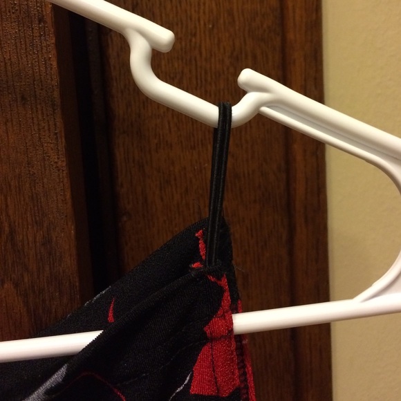 Red and Black Flowered Top - Picture 3 of 3