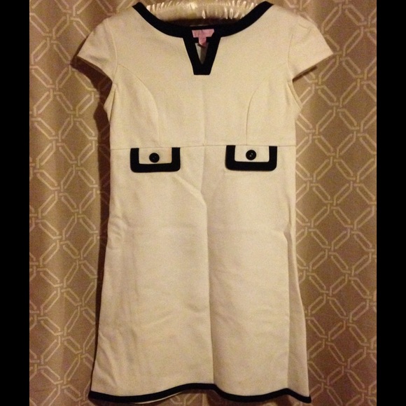 Lilly Pulitzer Ivory & Black dress Size 2