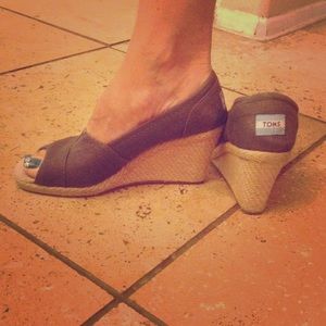 Dark Grey Toms heels