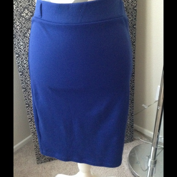 Cobalt blue skirt
