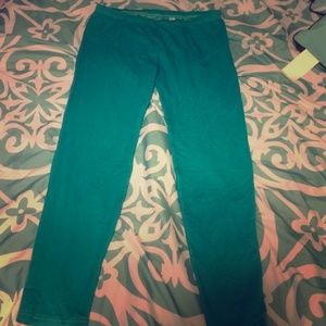 Turquoise leggings