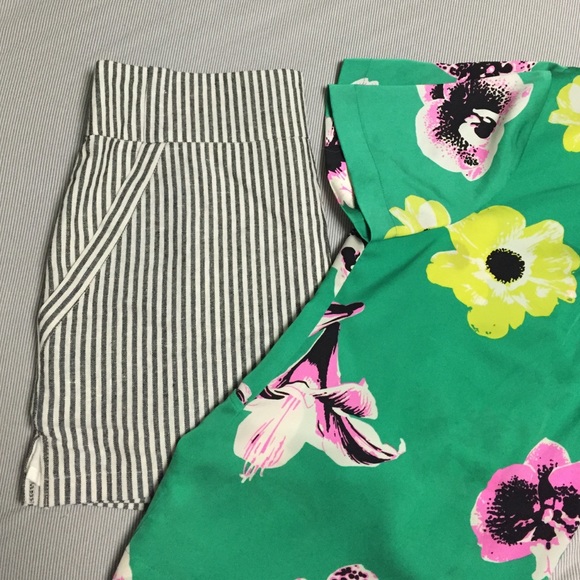 Other - Striped High Waisted shorts.