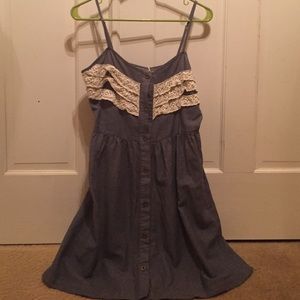 Tulle Chambray Dress