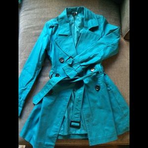 H&M Teal trench coat!
