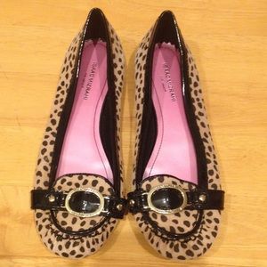 Isaac Mizrahi Cheetah Print Moccasin Flats