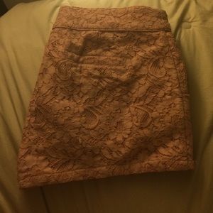 Lace shorts, light pink