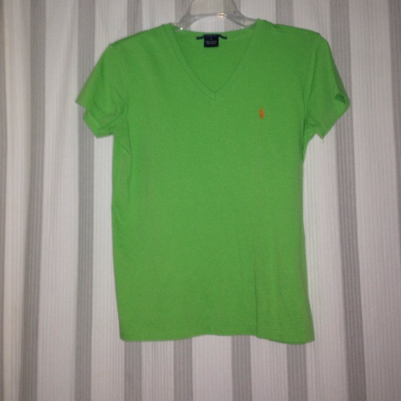 green polo Ralph Lauren Cotten tee