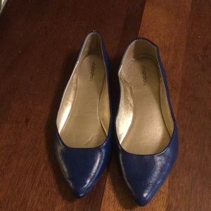 Royal blue flats